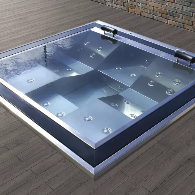 Spa Elegant , 4-person stainless steel jacuzzi - Aquavia Spa 2
