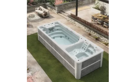 Swimspa Duo , espace hydromassage et nage - Aquavia Spa