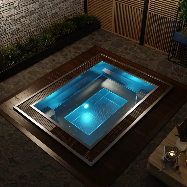 Piscine en acier inoxydable Innovibe pour 6 personnes