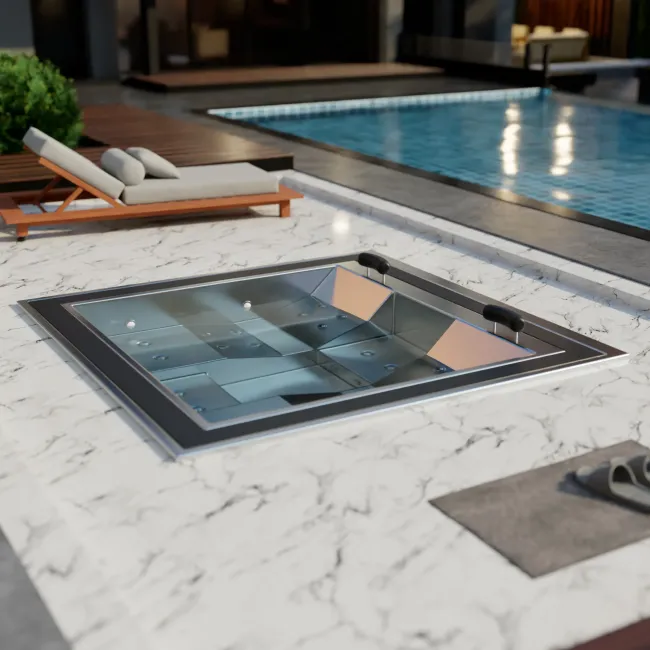 Spa Elegant , 4-person stainless steel jacuzzi - Aquavia Spa