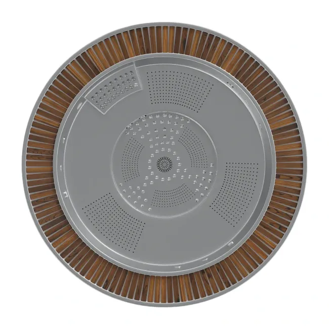 Orbion Spa, jacuzzi rond en acier inoxydable pour 6 personnes - Aquavia Spa 2