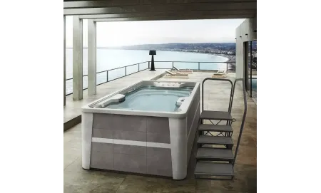 Acessório para Aquavia SPAS | Escada de acesso ao Swimspa