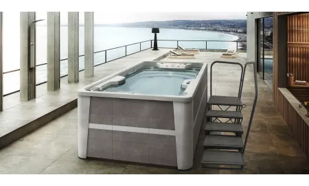 Acessório para Aquavia SPAS | Escada de acesso ao Swimspa