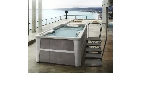 Accesorio para los SPAS de Aquavia | Escalera de acceso Swimspa