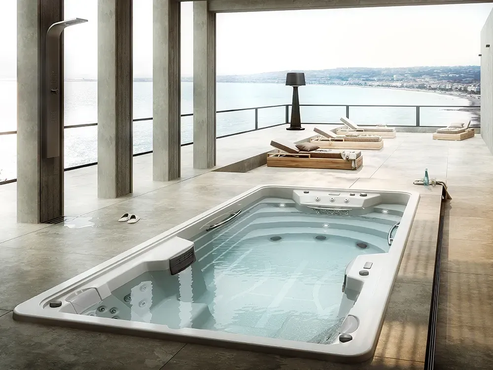 Swimspa voor terras: zwemmen en ontspannen in de buitenlucht - Aquavia Spa